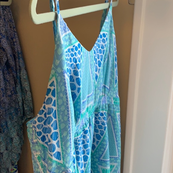 Beachy Blue 🌊 Old Navy Empire Waist Casual Flip Flop Summer Dress Size:Large - Picture 5 of 9